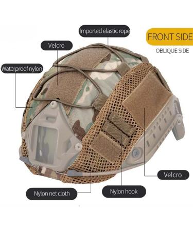 Blueana Tactical Helmet - Airsoft Military Fast Helmet Camouflage Cover (Size M) - Buy Online on SooperMarket.com