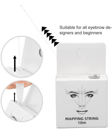 3pcs 32.8ft Eyebrow Thread Brow Mapping String Microblading String Measurement 15ml Pre Inked Eyebrow Mapping String Black White Red - Buy Online on SooperMarket.com
