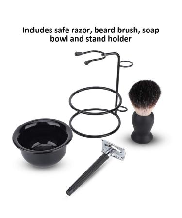 Professional Men's Beard Shaving Set - Manual Shaving Brush Stand & Holder for Safe Shaving - Buy Online on SooperMarket.com