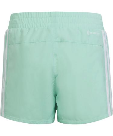 Buy adidas Girls 3-Stripes Shorts (1/4) - Versen/White | International Shipping Available - Buy Online on SooperMarket.com
