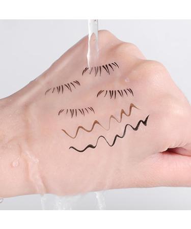  1/2 pieces Lower Lash Stamp Bottom Lashes Eyeliner Sharpener Brown Lashes Eyelash Stamp Black Eyelash Tint Stamps Waterproof Under Eye Makeup Applicators Tool For Women And Girls - Buy Online on SooperMarket.com