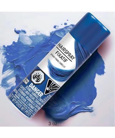 Hypo-Allergenic Blue Hair Spray - 3 oz. - Perfect Party Accessory 1 Pc. - Buy Online on SooperMarket.com