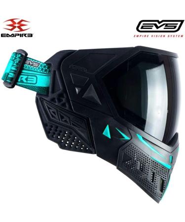 Empire EVS Thermal Paintball Mask in Black/Aqua - High-Quality Protection - Buy Online on SooperMarket.com