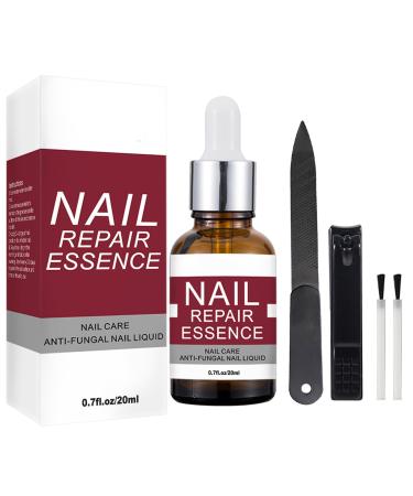 Fungal Nail Treatment Extra Strong Nail Fungus Treatment for Toenail Fingernail Toenail Care Nail Repair Kit with File and Brush -20ml
