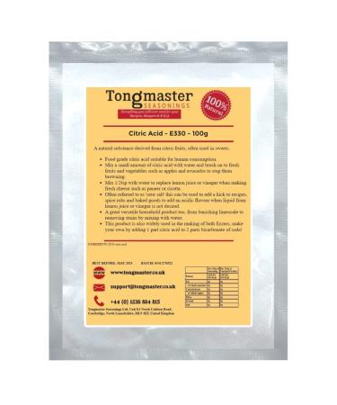 Food Grade Citric Acid Powdered E330 100g