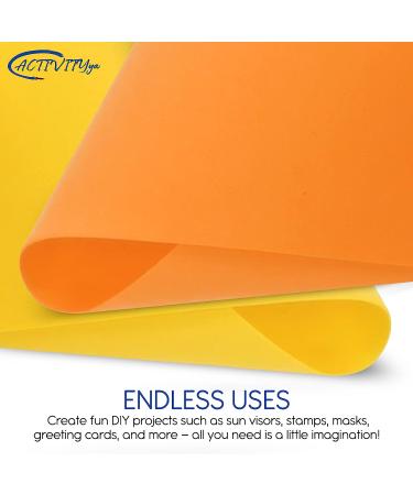 EVA Foam Sheets 9x12 Inch 2mm Thick - 10 Colorful Sheets for Arts and Crafts by ACTIVITYya - Buy Online on SooperMarket.com