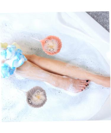 NOLITOY 3 Pcs Natural Two-Ball Bath Sponge Set for Women - Body Wash Accessories Mesh Bath Ball & Plastic Fiber Scrubber - Buy Online on SooperMarket.com