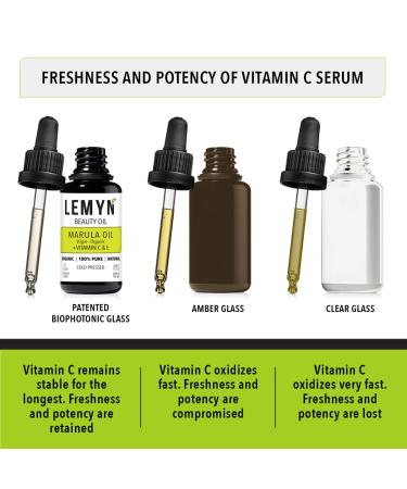 Virgin Marula Face Oil with Vitamin C & E | Intense Hydration & Anti-Aging | Organic Vegan Cruelty-Free | 0.5 Fl Oz - Freshly Made - Buy Online on SooperMarket.com