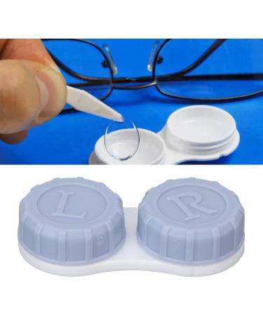 Tmishion Portable Contact Lens Container Set | Travel-Friendly Mini Lens Case with Clip-On Solution Bottle - Buy Online on SooperMarket.com