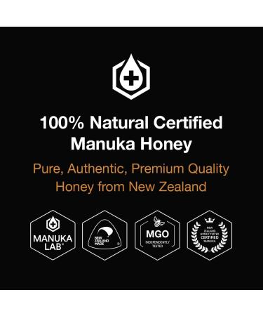 Manuka Lab Certified MGO 40+ (250g) Pure Manuka Honey - Premium Quality from New Zealand | Natural Energy Booster and Sugar Alternative - 250g (Pack of 1) - Buy Online on SooperMarket.com