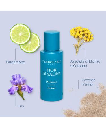 L'Erbolario Fior Di Salina - Citrus Aromatic Fragrance For Women And Men - Launched In 2018 - Citrus And Aromatic Scents Of The Mediterranean Coast - Dermatologically Tested - 1.6 Oz EDP Spray Fior Di Salina 1.6 Ounce (Pack of 1) - Buy Online on SooperMarket.com