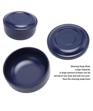 Men's Dark Blue Wide-Necked Plastic Soap Bowl - Perfect for Shaving Soap and Foam - Buy Online on SooperMarket.com