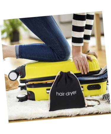 CANIGHT 4pcs Hair Dryer Storage Bag Storage Bags Organizer Bags for Travel Blow Dryer Bag Black Fabric - Buy Online on SooperMarket.com