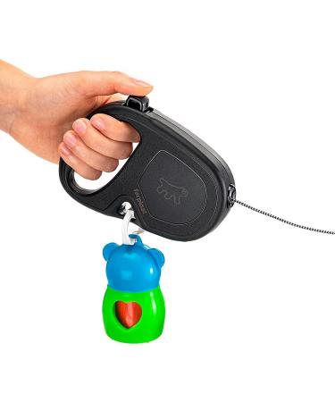 Ferplast Flippy One Dog Leash - Extendable Roller Leash for Small Dogs Up to 12kg - 4.5m Black Cord with Locking Button - Buy Online on SooperMarket.com