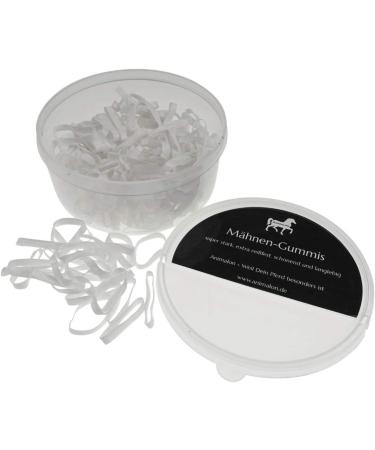 Animalon Silicone Mane Gum for Horses - 300 Tear-Resistant Gums | Ideal Tuner Accessories for Hairstyles - Single Pack White - Buy Online on SooperMarket.com