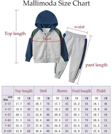Mallimoda Boys 2-Piece Sweatshirt Set 4-5T, Stripe Printed Cotton, Style 2 Pink - Buy Online on SooperMarket.com