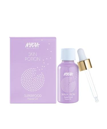 Nykaa Naturals Skin Potion Superfoods Facial Oil - Hydrating & Fortifying Face Oil for Dry Skin - Clear Clogged Pores - 1 oz International Shipping - Buy Online on SooperMarket.com