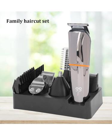 Buy Electric Hair Clipper - Multi Functional Rechargeable Trimmer with 5 Limit Combs & Battery Power Display - Cordless Hair Cutter for Home Use - Buy Online on SooperMarket.com