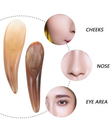 Buy FRCOLOR Ox Horn Gua Sha Stone Massage Tools - 2pcs Scraper Set for Facial & Body Relief | International Shipping - Buy Online on SooperMarket.com