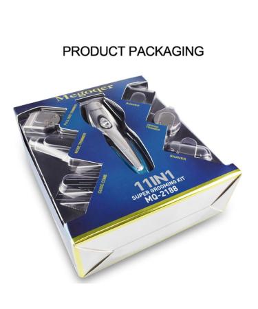 JewelryWe 11-in-1 Men's Shaver & Trimmer Grooming Kit - Waterproof Cordless Beard & Nose Hair Groomer - Buy Online on SooperMarket.com