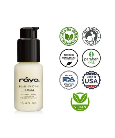 RAYA Fruit Enzyme Serum | Non-Oily Exfoliating Facial Treatment for Oily Problem & Dull Skin | Reduces Blackheads & Clears Pores - Buy Internationally - Buy Online on SooperMarket.com