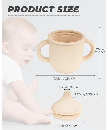 Toddler Sippy Cups with Two Non-Slip Handles | No-Spill Transition Cups 6m+ | 5oz Sippy Cups for Babies & Toddlers 1-3 Years - Buy Online on SooperMarket.com