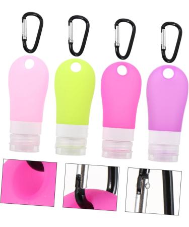 minkissy Aboard Buckle Bottling Squeeze Dispenser Silicone Bottle Refillable Bottle Containers with Hook Emulsion Bottle Storage Bottle Empty Bottle Set Bottle Travel Silica Gel - Buy Online on SooperMarket.com