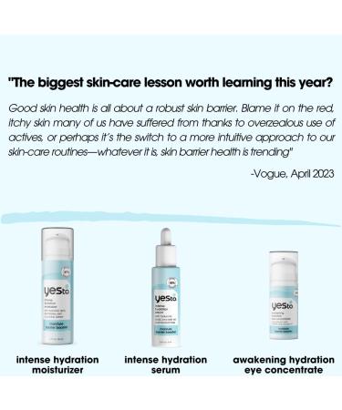 Yes To Intense Hydration Serum | Natural Vegan Skincare with Hyaluronic Acid & Avocado Oil | Moisture Lock & Skin Barrier Support | 0.95 Fl Oz - Buy Online on SooperMarket.com