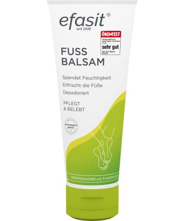 Efasit foot balm 75 ml - rich moisturizer care for dry feet with jojoba and rosemary oil legwell and chamomile maintains and enliven the feet