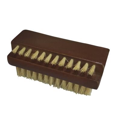 Coralpearl Wooden Nail Brush Cleaner Rosewood Two Sided in Natural 100% Boar Bristle for Cleaning Hand Finger Foot Toe, Fingernail Toenail Scrub Brush for Men Women Kids Manicure Pedicure Care (1)
