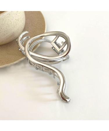 Punk Style Metal Silver Hair Claw Barrette - Irregular Hair Clip for Women, Hair Accessory 1Pcs - Buy Online on SooperMarket.com