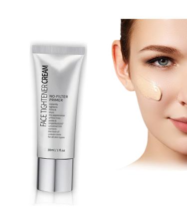 Instant Face Tightener No-Filter Primer Face Tightener Primer Wrinkle Reducing Cream Skin Tightener Blurring Face Primer Mattifying Primer with Shine Control (1 pcs no filter primer) 1 Pcs 30 g (Pack of 1)