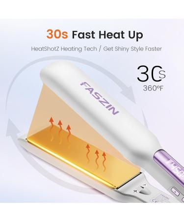 Professional Hair Straightener | 1.65" Titanium Flat Iron | Fast Heating LED Temp Display 10 Temp Levels | International Shipping Available - Buy Online on SooperMarket.com