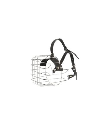 Dingo mettal muzzle no.15 wire muzzle is not a plastic grille. For dog training handicrafts easy comfort adjustable leather straps schnauzer large 14015