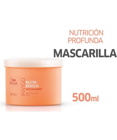 Wella Invigo Nutri-Enrich Deep Nourishing Hair Mask 500ml - Goji Berry Formula - Buy Online on SooperMarket.com