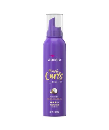 Aussie Aussie Miracle Curls Styling Mousse With Coconut & Australian Jojoba Oil 6.0 Ounce  6 Ounces
