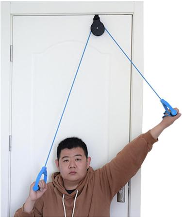 Shoulder Pulley Over Door Exercise Pulley Arm Rehabilitation Assisting Exercise Equipment for Rotator Cuff Improve Flexibility Stretching Range of Motion - Buy Online on SooperMarket.com