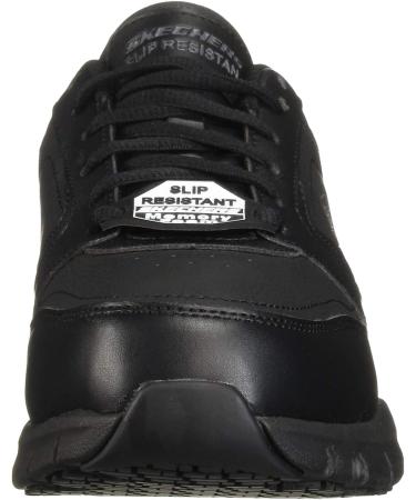 Skechers Men's Nampa Food Service Shoe 10.5 Black - Slip-Resistant Work Footwear - Buy Online on SooperMarket.com
