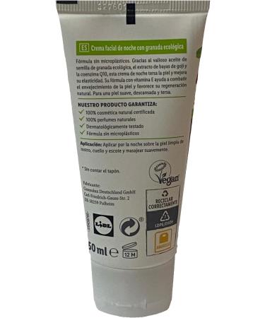 Cien Nature Anti-Wrinkle Regenerating Organic Pomegranate Facial Cream 50 ml. Improves elasticity Anti-Aging. - Buy Online on SooperMarket.com