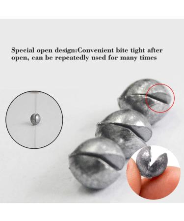 FREE FISHER 500Pcs Removable Split-Shot Lead Sinking Fishing Sinkers 0.4g - Buy Online on SooperMarket.com