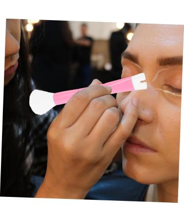 minkissy Nose Shadow Powder Brush Blush for Cheeks Cosmetic Brush Makeup Blending Brush Makeup Brush Makeup Supplies Concealer Brush Aluminum Tube Pink Miss Double Head Makeup Tools - Buy Online on SooperMarket.com