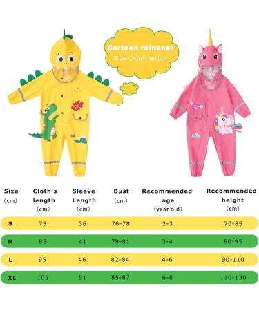 Barakara Kids Waterproof Rain Poncho - Lightweight Hiking Hooded Jacket | Safe Reflective Design - Hape Pink M - Buy Online on SooperMarket.com