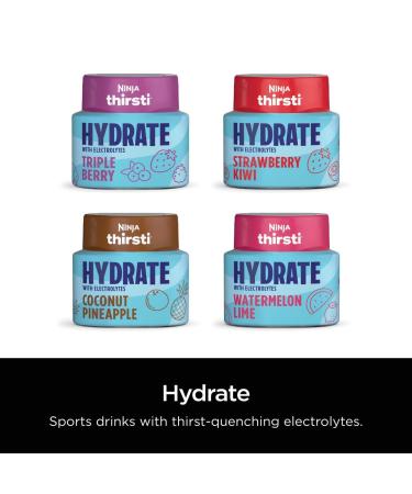 Ninja Thirsti Flavored Water Drops - Electrolyte Hydration Variety Pack (3 Pack) - Zero Sugar 17 Drinks 2.07 Fl Oz - International Shipping - Buy Online on SooperMarket.com