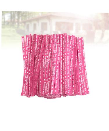 IMIKEYA 3000 Pcs Ties for Party Bags Paper Ties Zip Cable Ties Parties Decorative Ties Chocolate Bags Ties Treat Bag Ties Bendable Ties Hat Shaper Insert Zip-Ties Candy Lollipop Ribbon Rosyx3pcs 9X0.4cmx3pcs - Buy Online on SooperMarket.com