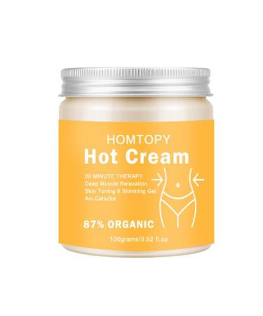 Hot Cream Cellulite and Fat Burner Body Slimming Cream for Belly Fat Burner Body Shape Anti Cellulite Body Wrap Cream for Weight Loss 100g / 3.57 fl.oz
