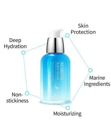 The Skin House Marine Active Serum 50ml | Intensive Moisture with Hyaluronic Acid | Hydrate Dry & Dehydrated Skin - Buy Online on SooperMarket.com