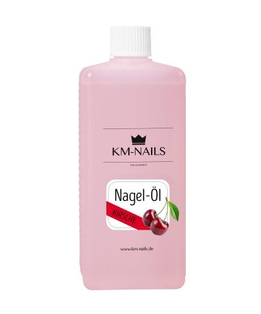 KM Nails Nail Oil Cherry 500ml Studio Size without Paraffin