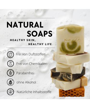 3x Natural Grape Seed Soap - 100% Handmade & Certified - Safe for All Skin Types - Natural Shower Gel - 300g Pack - Buy Online on SooperMarket.com