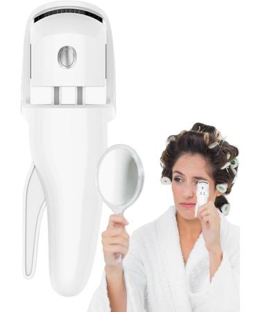 Veeteah Eye Lash Curler Heat - 230mah Battery Intelligent Heating Eyelash Curler Rechargeable Ergonomic Eyelashes Curler Eye Lash Makeup for Naturally Curling and Ironing Eyelash White - Buy Online on SooperMarket.com