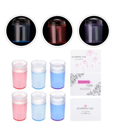 Beaupretty Clear Jelly Nail Art Stamper Kit - Double-Sided Silicone Punch & Scraper 3 Set (Random Color) - DIY Nail Art Tools for Perfect Designs - Buy Online on SooperMarket.com